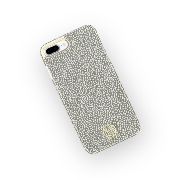 new House of Harlow 1960 ☏ Snap iPhone 6 / 7 / 8 Case ☏ Gold Printed Polka Dots - Picture 12 of 13